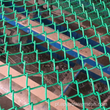 PVC powlekane diamentowe ogrodzenie łańcucha siatki